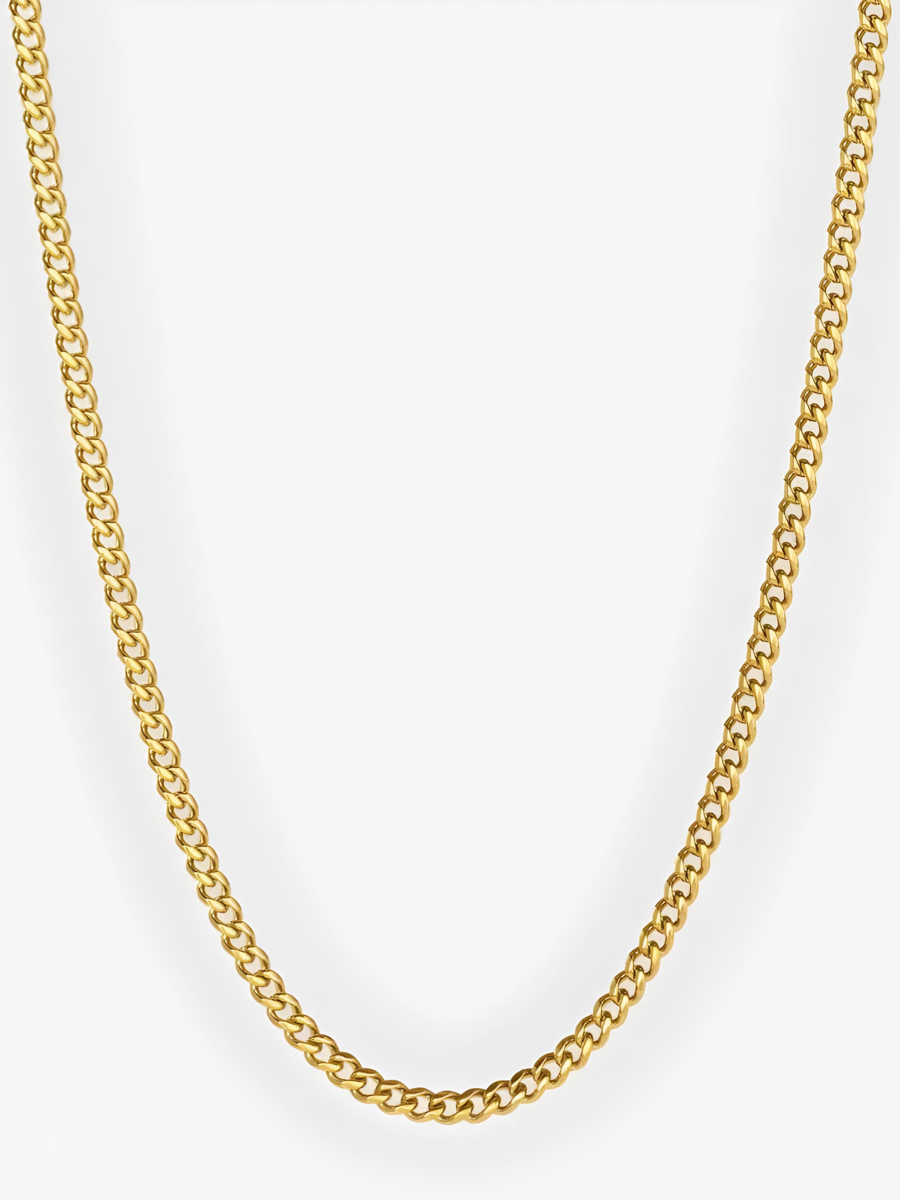 5mm Cuban Chain (Gold)