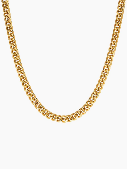 8mm Cuban Chain (Gold)